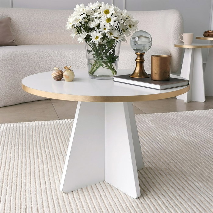 Hanah Home Mushroom - Gold, White v2